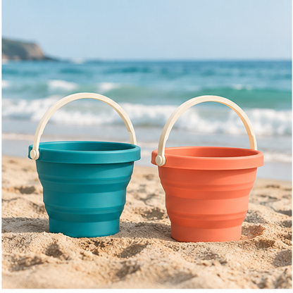 Collapsible Beach Bucket Set — lifestyle