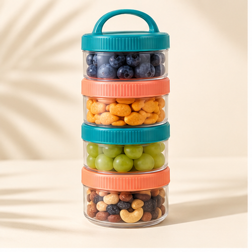 Stackable Snack Container Set — hero